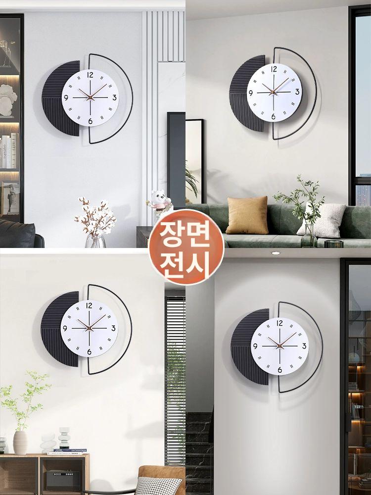 벽시계 디지털 온습도 백라이트 루나 전자 달력 무드등 플랫 대형 와이파이 날짜 거실 - 상세 이미지 4