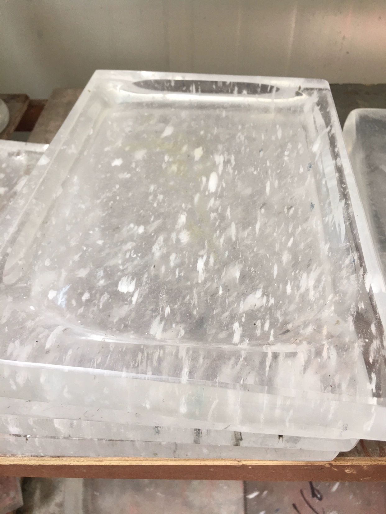 삼겹살 불판 업소용 크리스탈 고기 그릴 수정불판 고기판 원형 투명 구이팬 접시 캠핑 얼음 - 상세 이미지 3