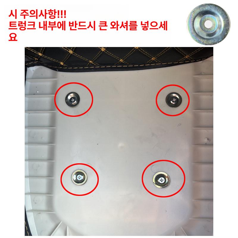 오토바이 탑박스 레트로 무광블랙 리어백 엔틱 배달 오토바이탑박스 트렁크 바이크 가방 수납 - 상세 이미지 5
