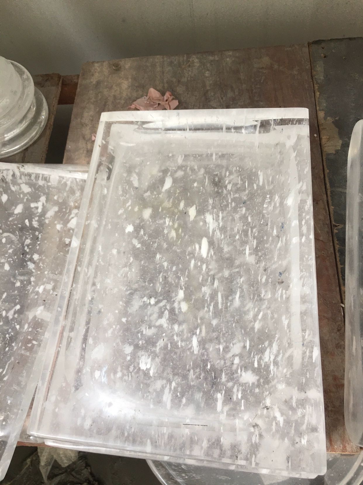 삼겹살 불판 업소용 크리스탈 고기 그릴 수정불판 고기판 원형 투명 구이팬 접시 캠핑 얼음 - 상세 이미지 5