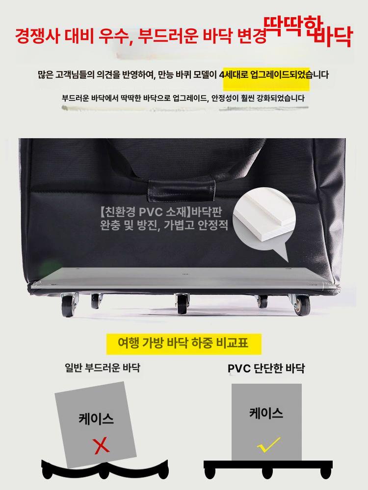 컴퓨터 캐리어 본체 출장용 충격방지 운반 바퀴 케이스 소형 보관함 데스크탑 수납백 케리어 - 상세 이미지 5