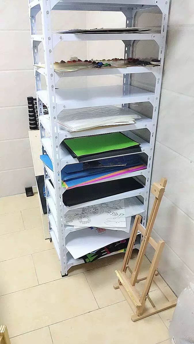 미술 지류함 진열대 육층 캐비닛 문구점 골판지 전지 종이진열대 도화지 지류 학원 종이 - 상세 이미지 4