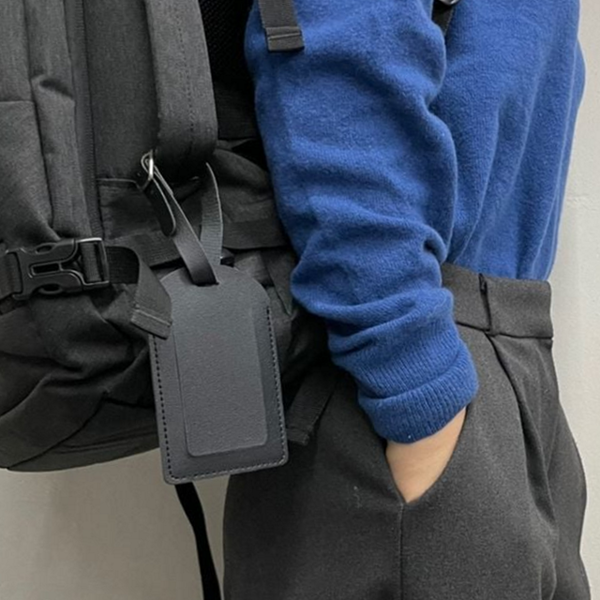 벨트형 여행용 네임텍 수하물 캐리어 네임텍 가죽 이름표 심플 - 상품 이미지