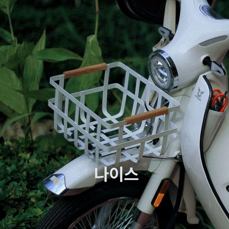 수납 짐받이 브라켓 튜닝 스쿠터 바구니 프레임 정면 배달가방 전기자전거 랙 후면 받침대 - 상세 이미지 3