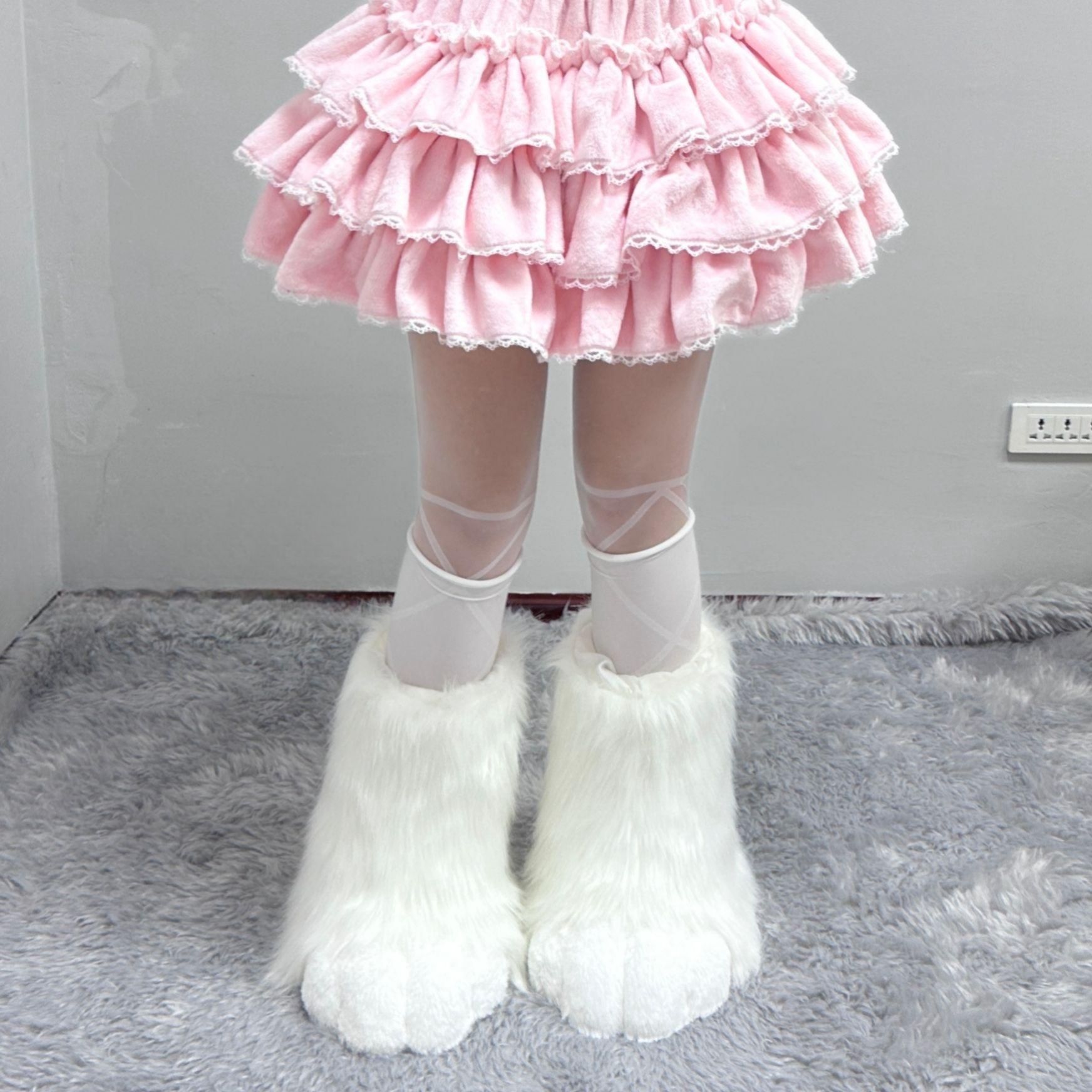 고양이 코스튬 동물옷 무대 옷 무대의상 분장 인형극 캐릭터 발표회 공연 행사 슈트 꼬리 - 상세 이미지 5