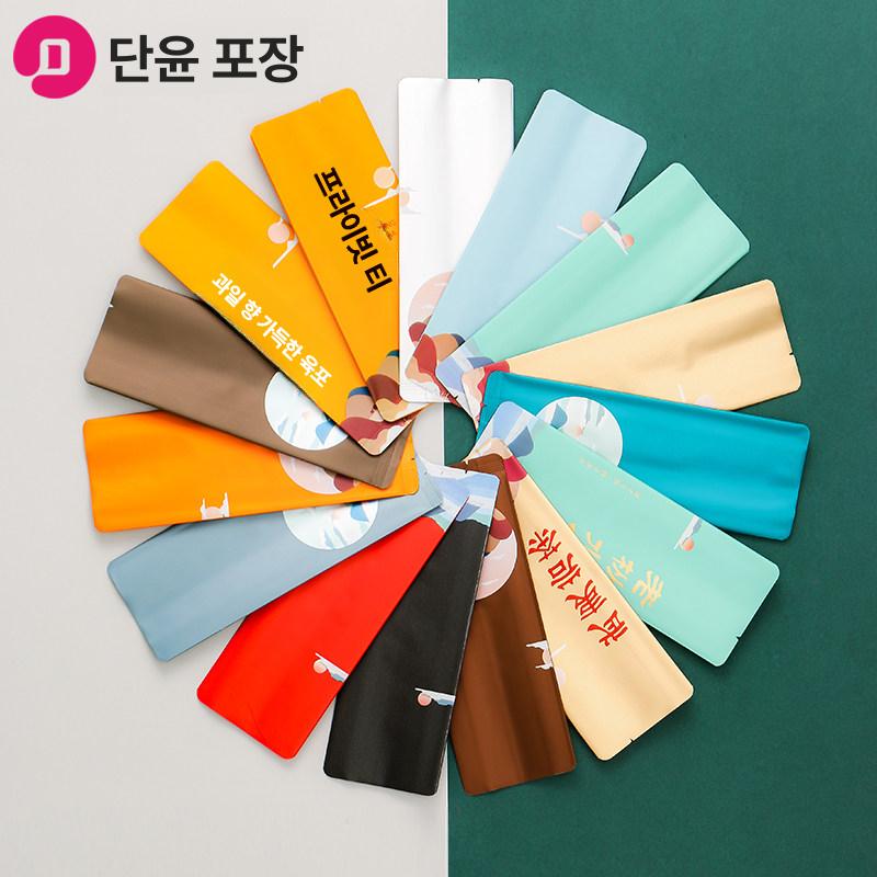 찻잎 포장지 전통차 녹차 복고풍 약봉투 입체형 알루미늄 봉투 500장 - 상세 이미지 3