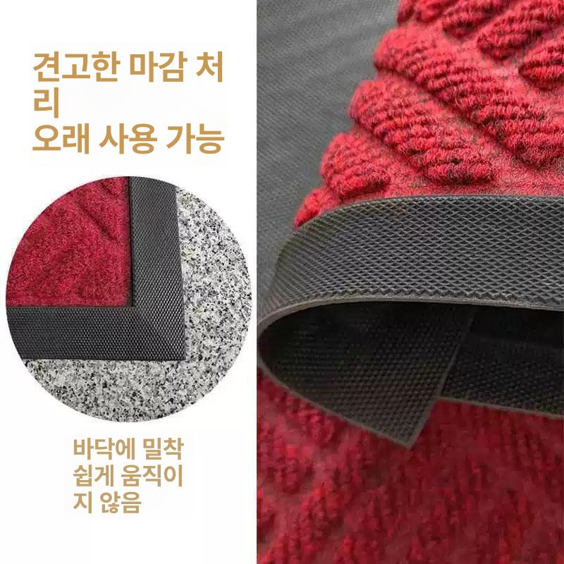 출입구 매트 흙털이 미끄럼방지 출입구매트 입구 야외 먼지제거 방지 바닥 카페트 로비 퍼즐 - 상세 이미지 5