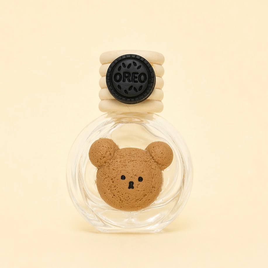 (클립형) 차량방향제 공병 곰보지만 괜찮아, 10ml, 1개 - 상품 이미지