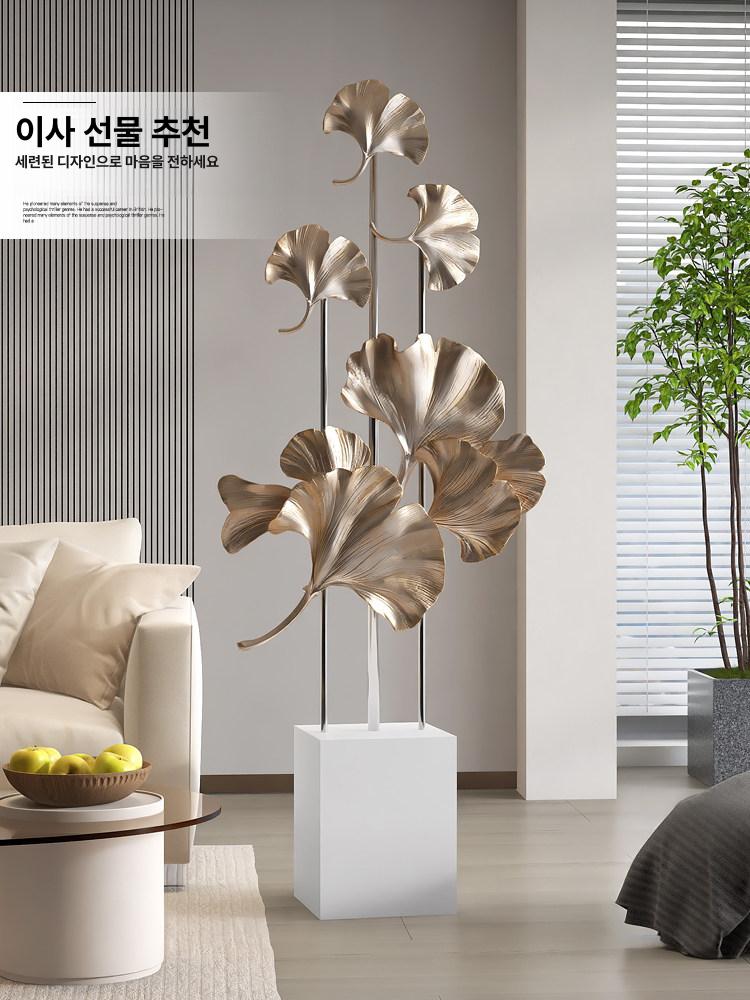 샹들리에 조형물 나뭇잎 걸이식 펜던트 디자인 가지 북유럽 라이트 램프 침실 조명 유리 - 상세 이미지 5