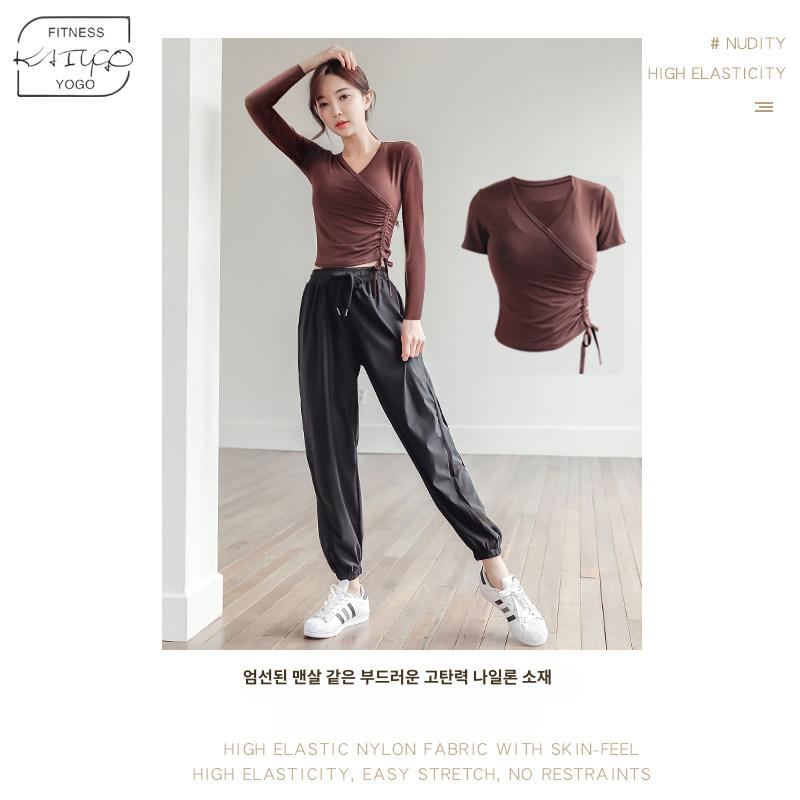 여성용 라인댄스복 상의 하의 댄스 연습복 라틴댄스 - 상세 이미지 2