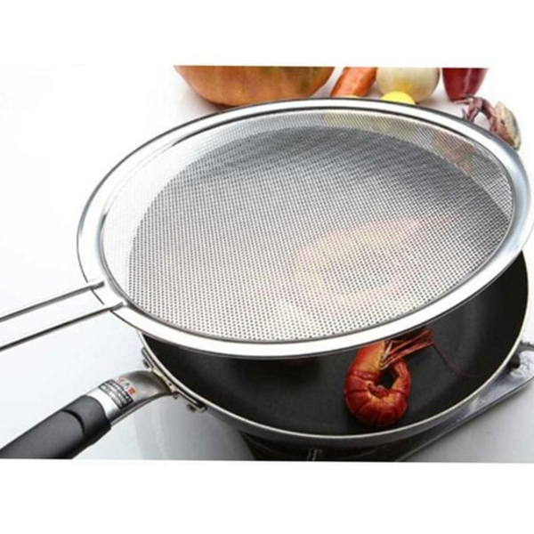 다용도 프라이팬 덮개 메쉬 프라이팬 뚜껑 스텐 32cm 주방 - 상품 이미지
