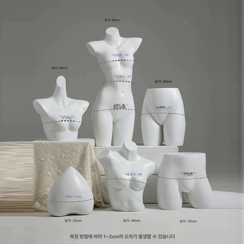 피팅 마네킹 여성 디스플레이 흉상 토르소 여자 상반신 하프바디 속옷 수영복 - 상세 이미지 5