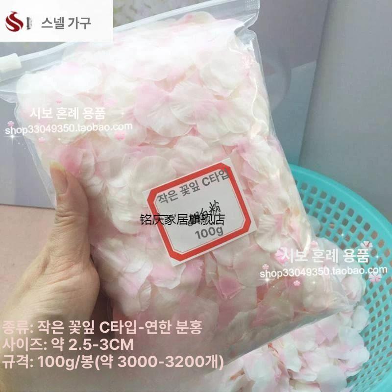 웨딩 컨페티 장미꽃 벚꽃잎 그라데이션 꽃잎 튤립 작은꽃잎그라데이션 백합 연분홍로즈 벽걸이 - 상세 이미지 4