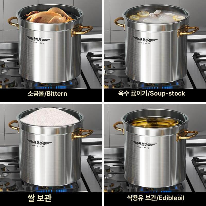 국수솥 대용량냄비 스테인레스 식당 면 사각 냄비 온면기 면삶는냄비 세트 소면 채망 삶는 - 상세 이미지 3