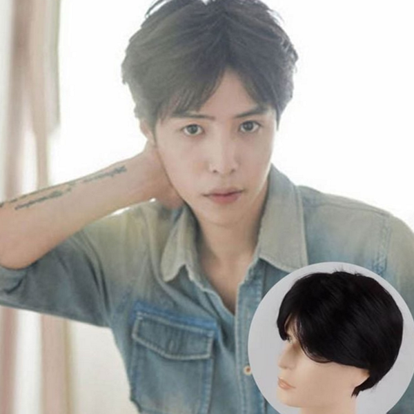 전체 남성 가발 패션 가발 고열사 짧은 머리 - 상품 이미지