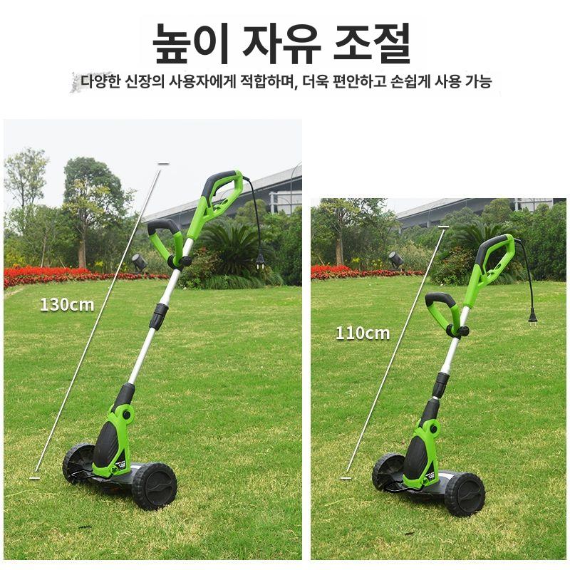 잡초제거 트리머 전기 정원 휴대용 도구 잡초 칼날 충전 유선 깎는 잔디 충전식 전동 기계 - 상세 이미지 4