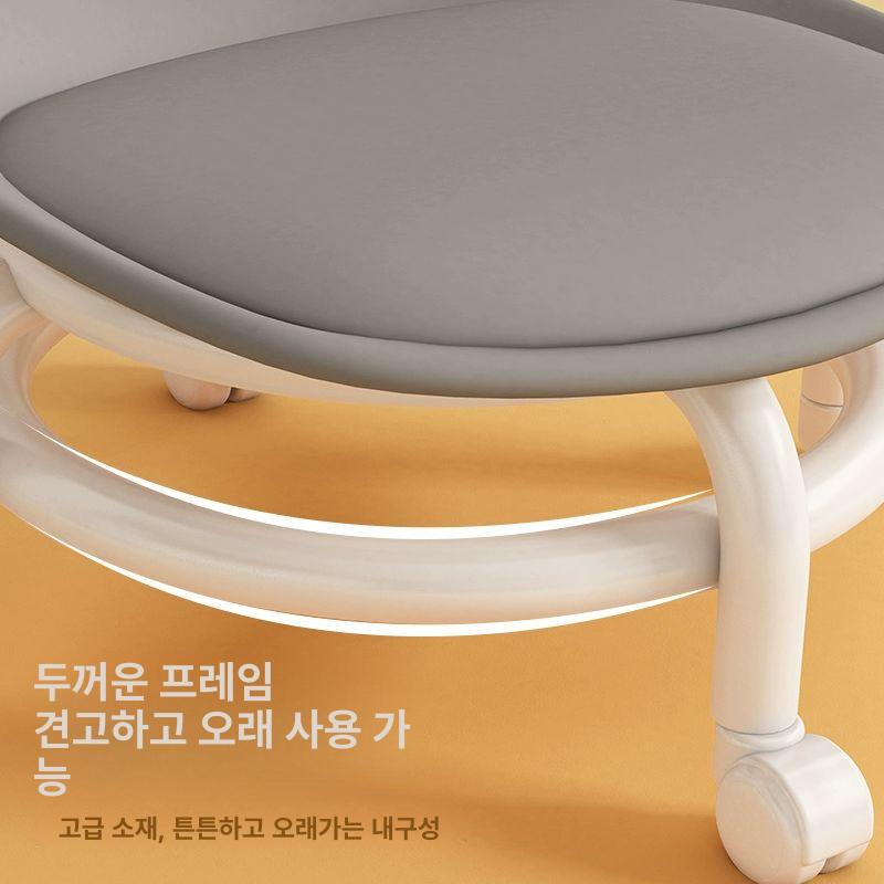 이동식 360도 회전 스툴 바퀴달린 낮은의자 - 상세 이미지 4