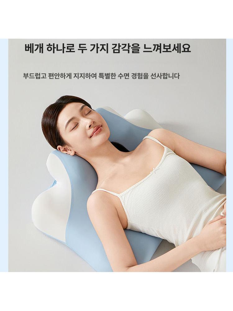 누워쉬는 꿀잠 엎드려 수면 베개 침실 다기능 방수 편안한 자세 옆잠 휴식 베개 - 상세 이미지 2