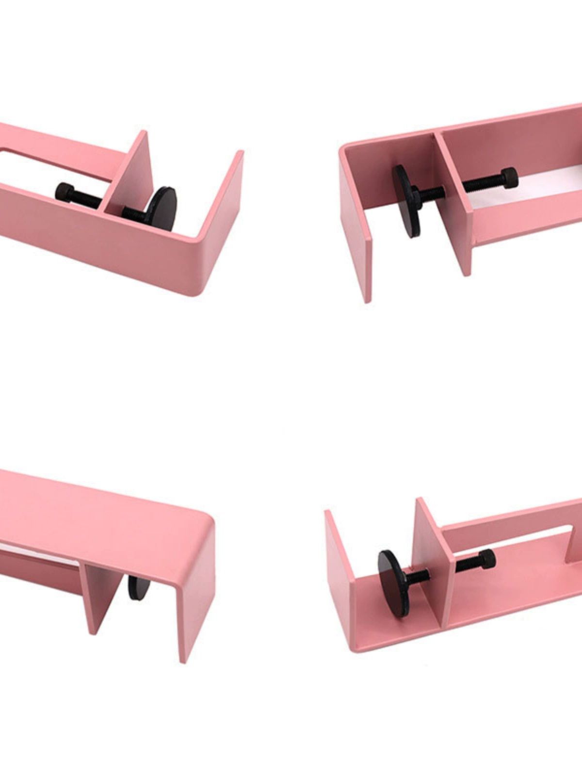 책상다리 클램프 무타공 DIY 브래킷 작업대 부속품 형 삼각대 상판 부품 테이블 지지대 - 상세 이미지 5