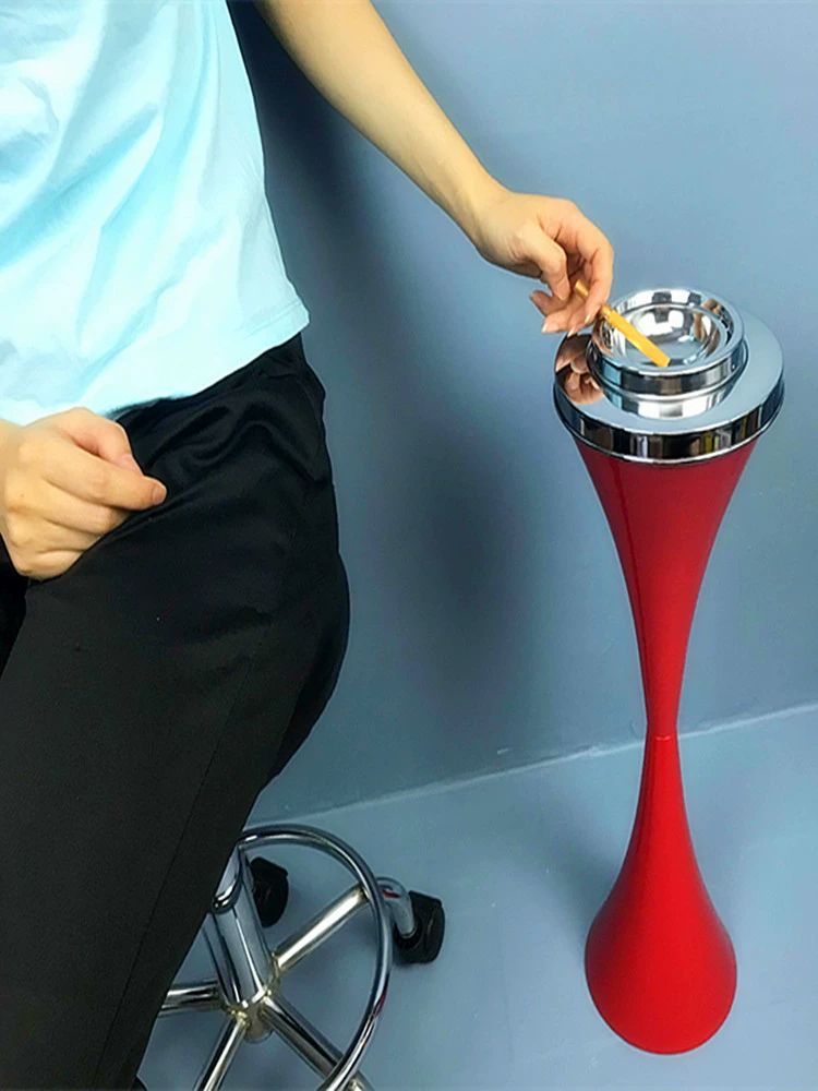 업소용 재떨이 스탠드 롱 흡연실 대형 꽁초 수거함 스탠딩 부스 업소 실외용 흡연구역 담배 - 상세 이미지 2