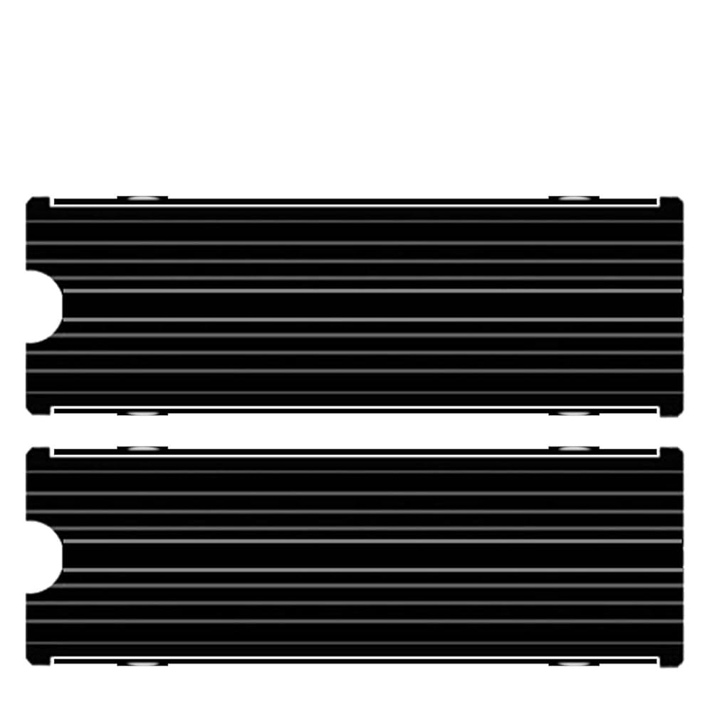PS5 PCIE NVME 또는 SATA m2 2280 SSD 냉각용 M.2 히트싱크 쿨러 블랙 2피스 black - 상품 이미지
