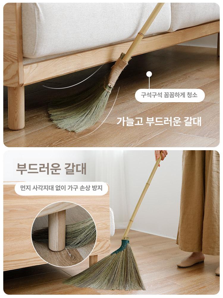 빗자루 쓰레받기 스탠딩 스테인리스 콤보 실내 로비 가능한 가정용 스틸 세트 조절 주방 - 상세 이미지 4