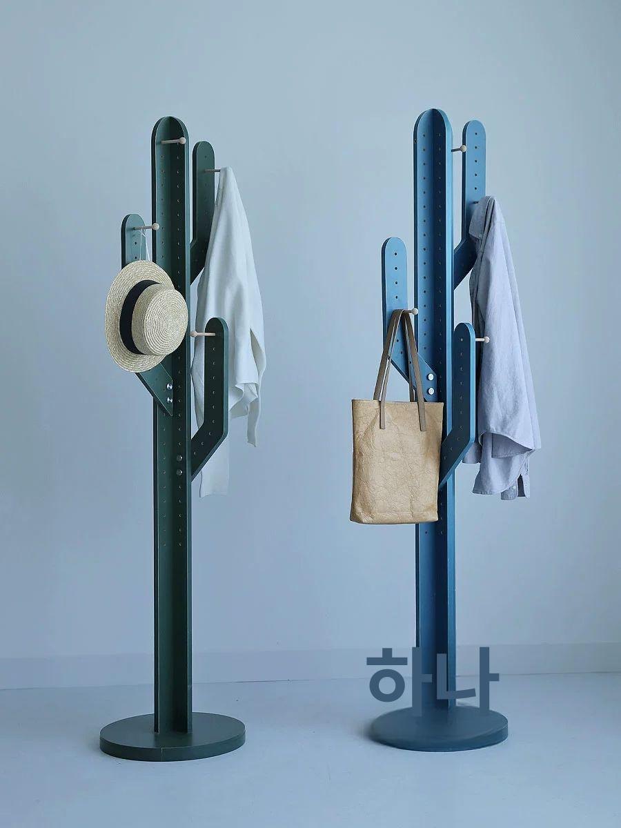 선인장 옷걸이 스탠드 인테리어 선인장옷걸이 코트 침실 디자인 행거 랙 원룸 스탠드옷걸이 - 상세 이미지 2
