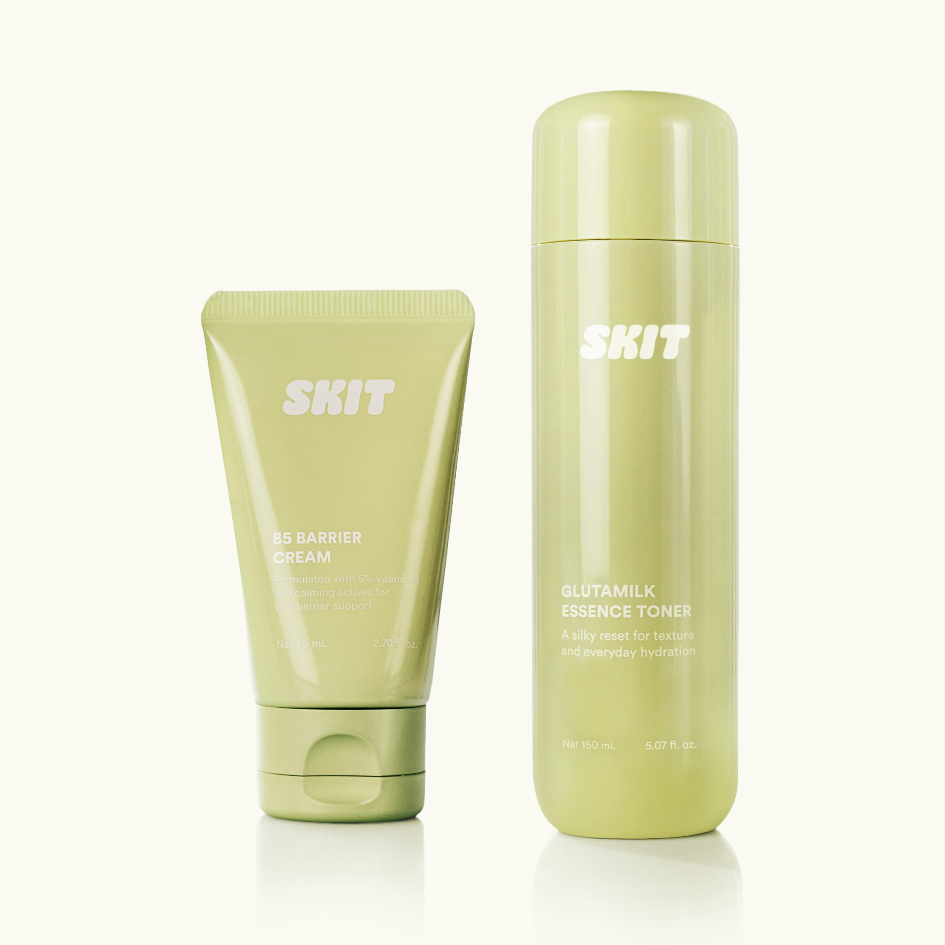 skit 스킷 B5 배리어 크림 + 글루타밀크 에센스 토너 150ml+80ml, 1개 - 상품 이미지
