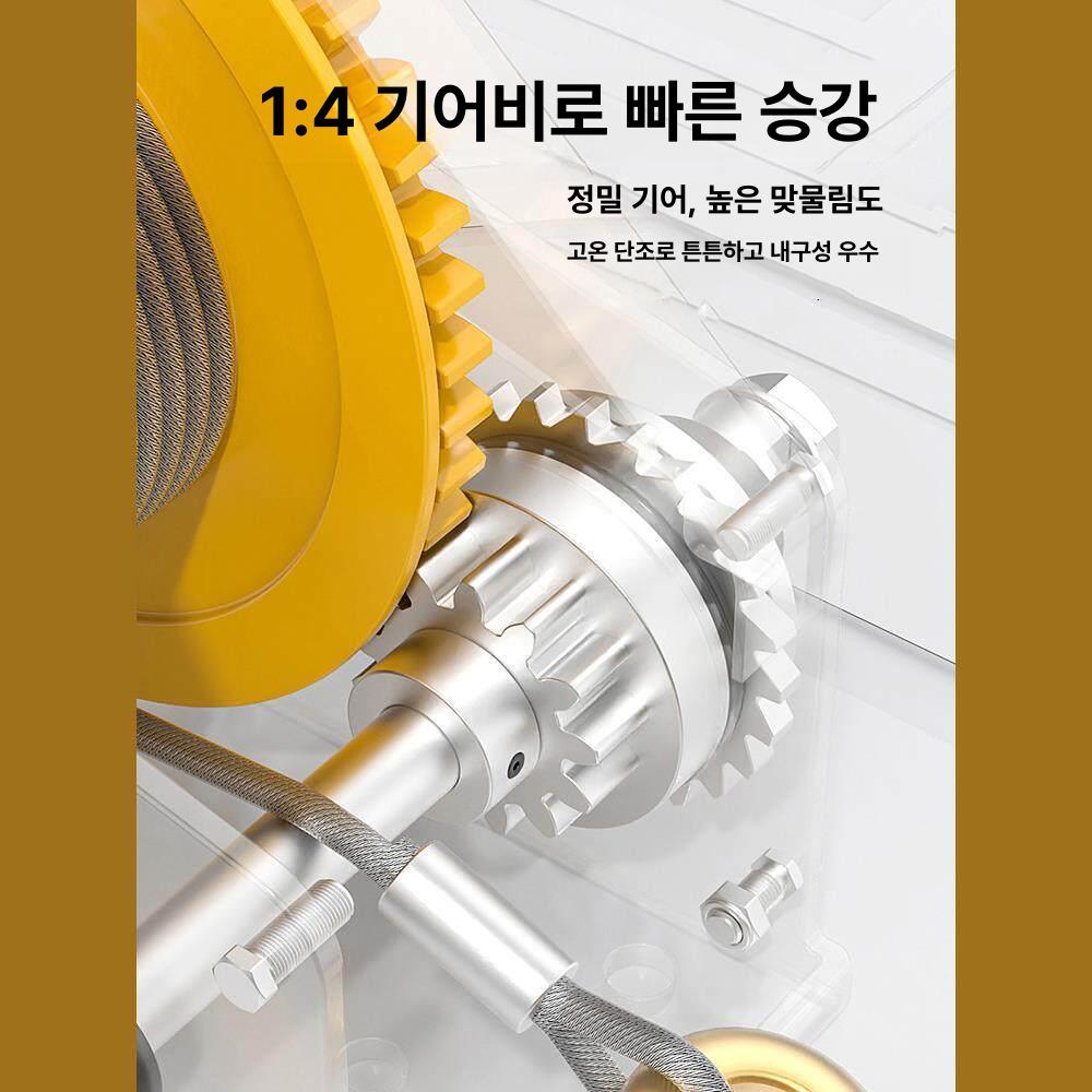 핸드크레인 스테인레스 핸드윈치 와이어 소형 수동 양방향 기중기 잠금 스테인리스 자동 - 상세 이미지 5