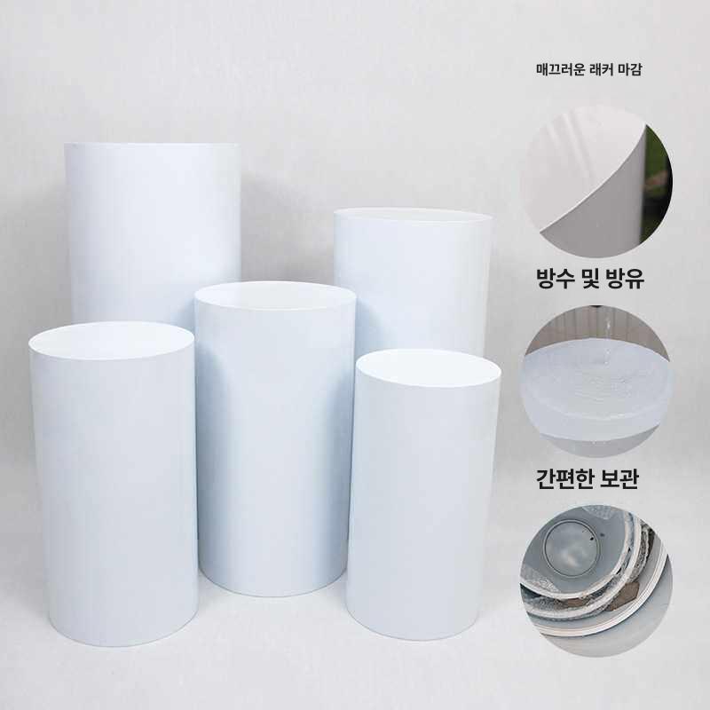 전시 선반 다이 제품 소품 스탠드 화이트 원형 디피 진열대 매장 테이블 받침대 촬영 - 상세 이미지 2