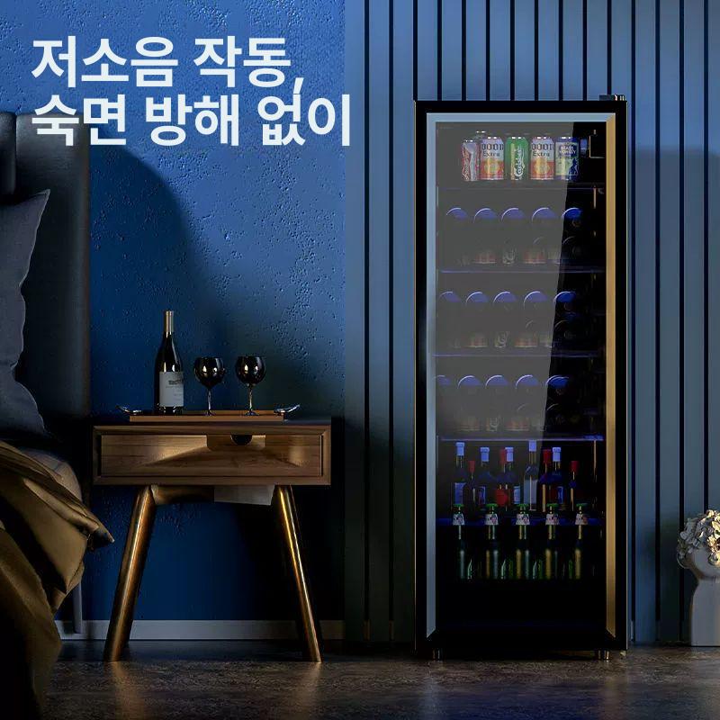와인 냉장고 미니 투명 대용량 와인저장고 쇼케이스 셀러 음료 가정용 술장고 와인셀러 보관 - 상세 이미지 3
