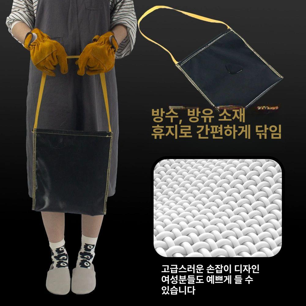 캠핑 숯처리 바구니 애쉬백 숯 보관 주머니 화로 재처리 가방 - 상세 이미지 3
