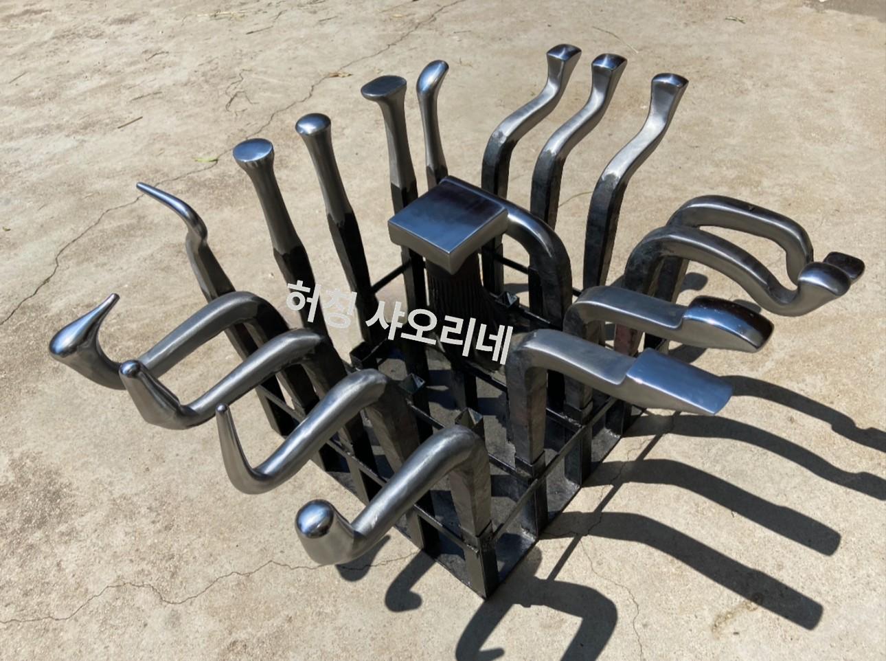 공방 쇠모루 대장간 단조작업 도구 두드리기 무쇠 평면 철모루 다듬질 받침대 가공 철 작업 - 상세 이미지 2