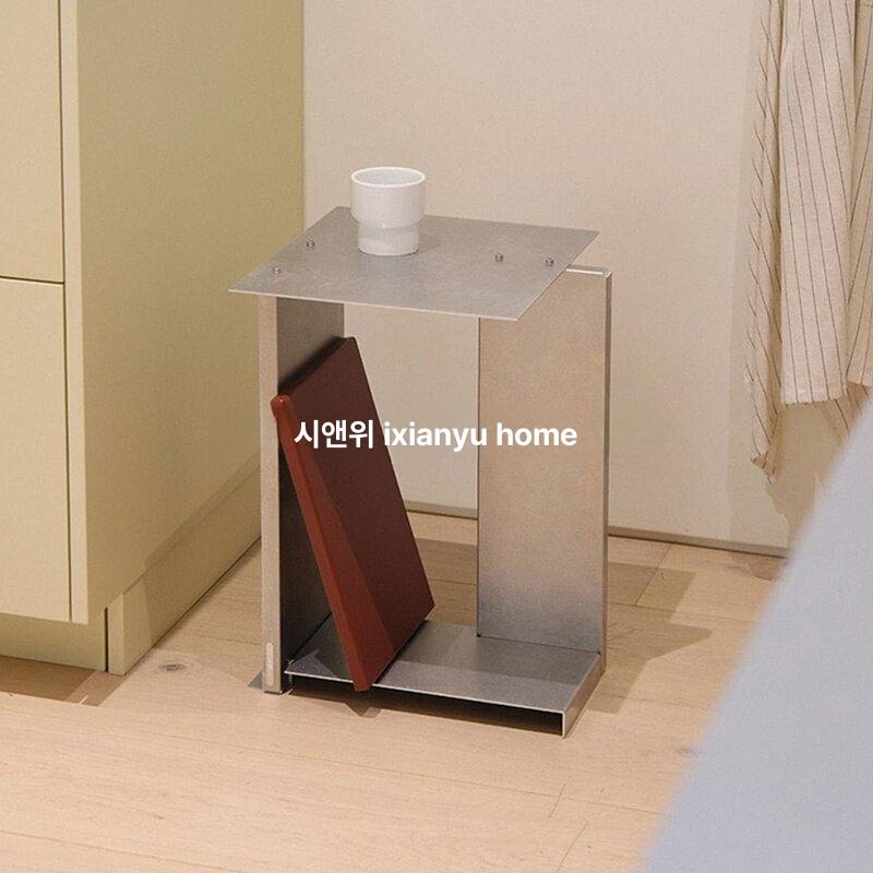 이동식 스테인리스 소파 사이드 테이블 침대 협탁 티테이블 - 상세 이미지 4