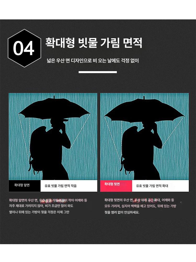 튼튼한장우산 고급 경호우산 자외선차단 대형우산 소소 초경량 판촉물 장마 - 상세 이미지 3