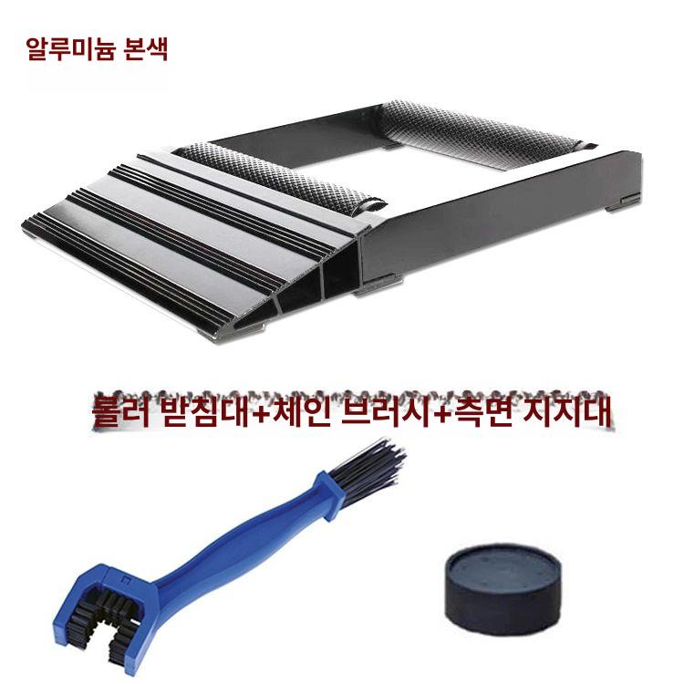 오토바이 정비 거치대 u 트레일러 교체 구멍 바이크 유압식 앞바퀴 작업대 자키 작키 - 상세 이미지 3