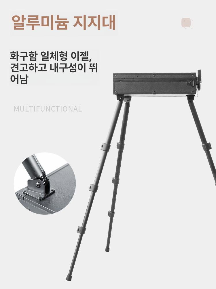 접이식 화판 삼각대 휴대용 스탠드 거치대 드로잉 야외 판넬 전시용 테이블 이젤 스케치 - 상세 이미지 4