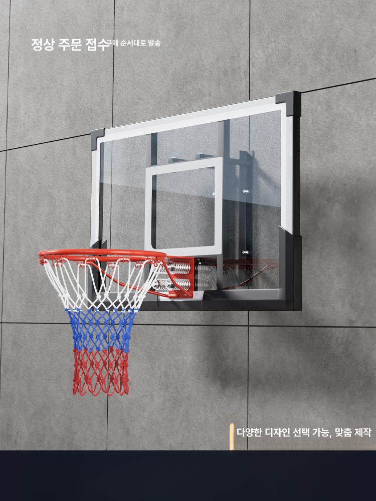 농구대 백보드 걸이식 실내 높이조절 실내농구링 다이 휴대용 농구 벽걸이 핸드 리프트 실외 - 상세 이미지 2