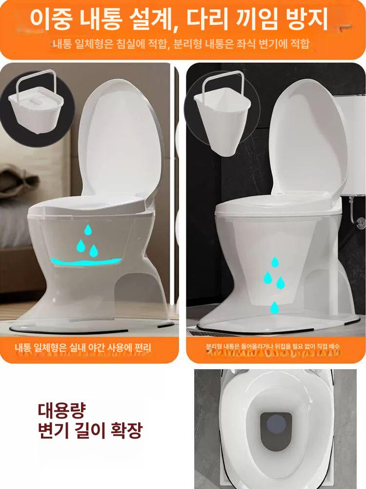 간이 변기 화장실 이동식 플라스틱 휴대용 욕실 카멜 실내용 - 상세 이미지 3