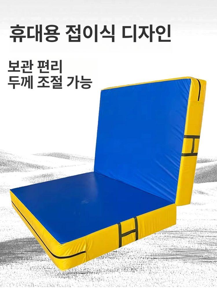 체육관 매트 낙법 접이식 학교 태권도 낙법매트 착지 높이뛰기 덤블링 안전 착지매트 체조 - 상세 이미지 3