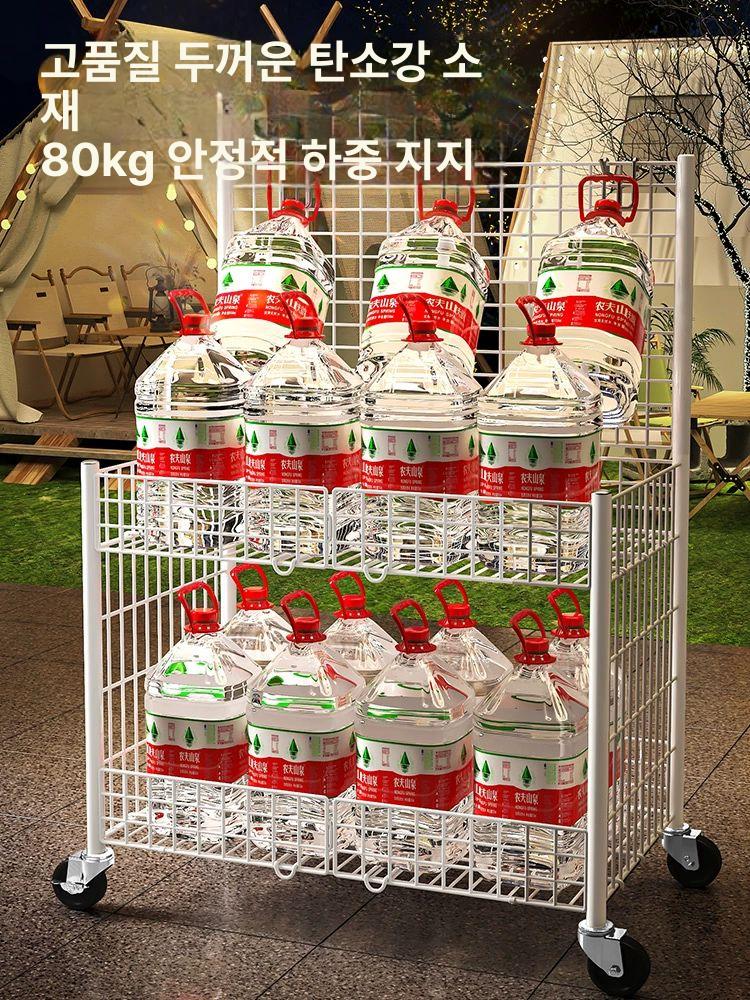 접이식 가판대 선반 노점 플리마켓 트롤리 축제 간이 난이 판매대 진열대 야시장 - 상세 이미지 5
