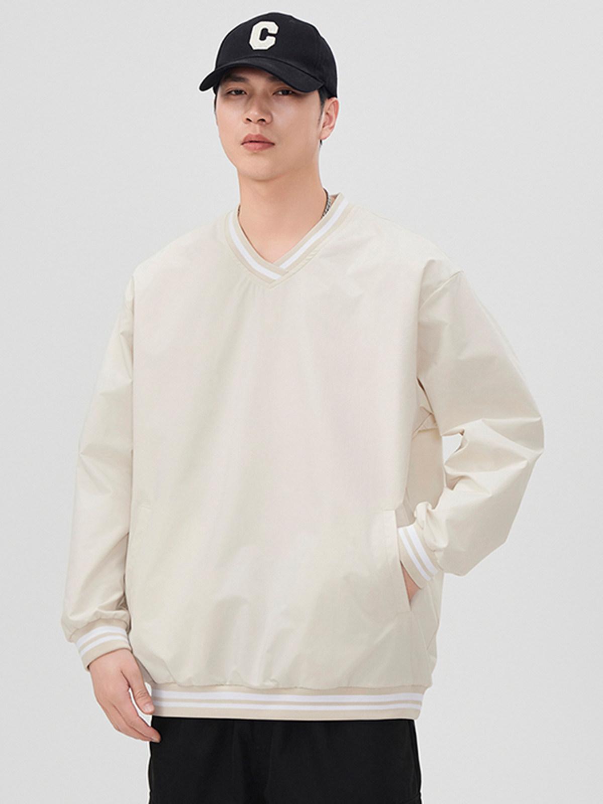 골프 티셔츠 브이넥 남성 바람막이 아노락 반팔 카라 스판 우븐 이너웨어 여름 쿨링 - 상세 이미지 2