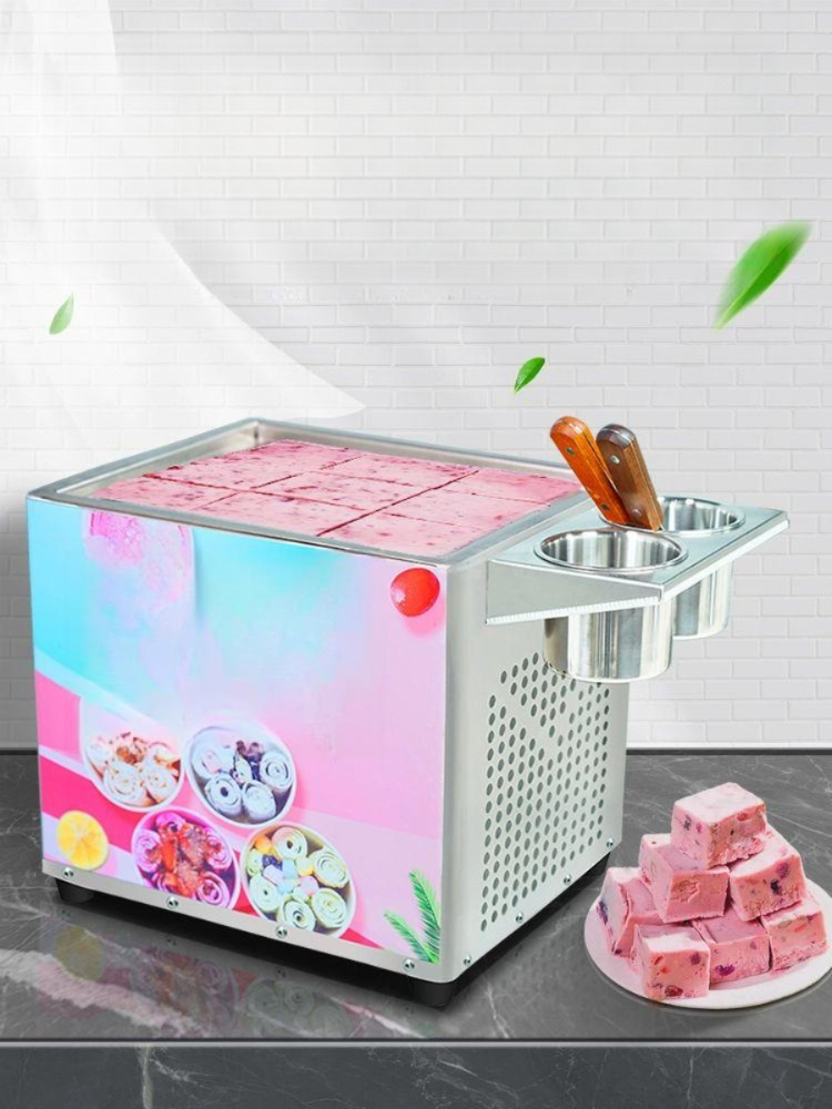 아이스크림 기계 철판 업소용 스무디 요거트 노점 제조기 메이커 - 상품 이미지