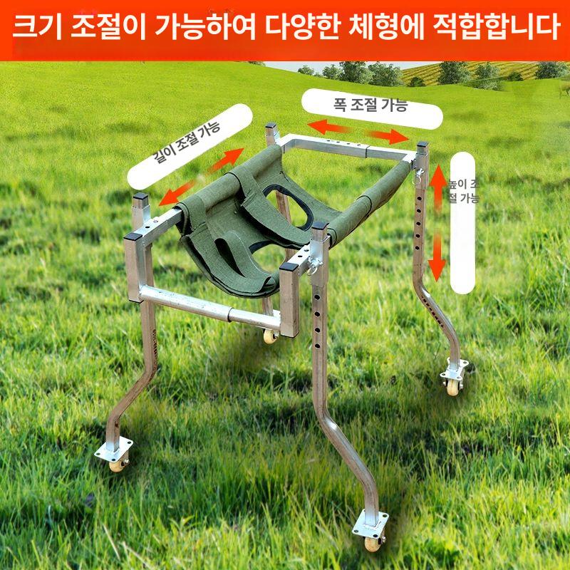 송아지 보행기 새끼 단일상품 사육 걷기 연습 스탠딩 지지대 하반신 걸음 축사 - 상세 이미지 5