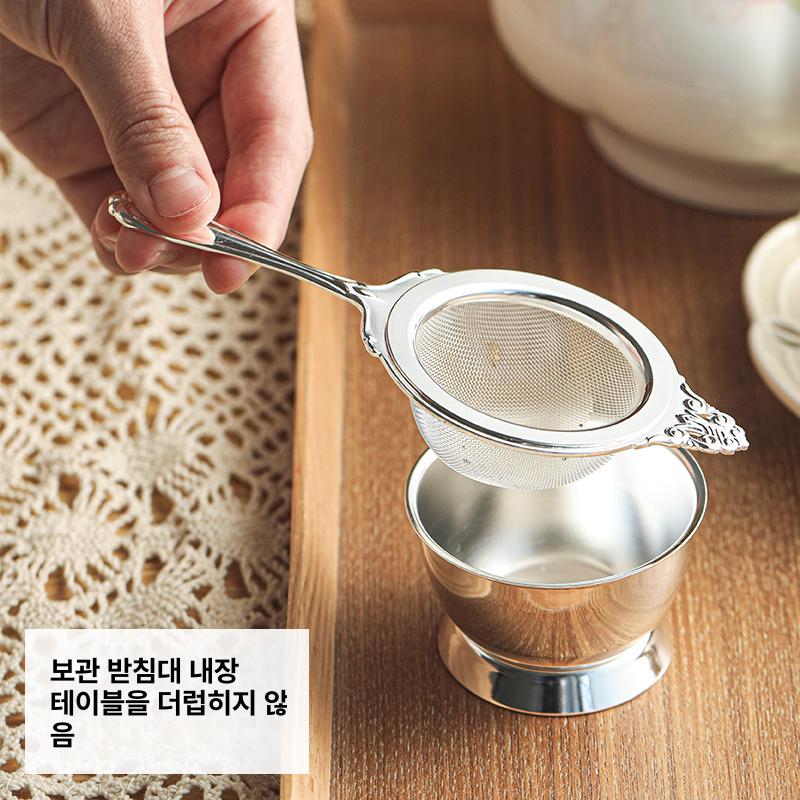 티스트레이너 인퓨저 골드 선물 도금 루즈 필터 티인퓨저 트레디셔널 홀 티인퓨져 - 상세 이미지 5