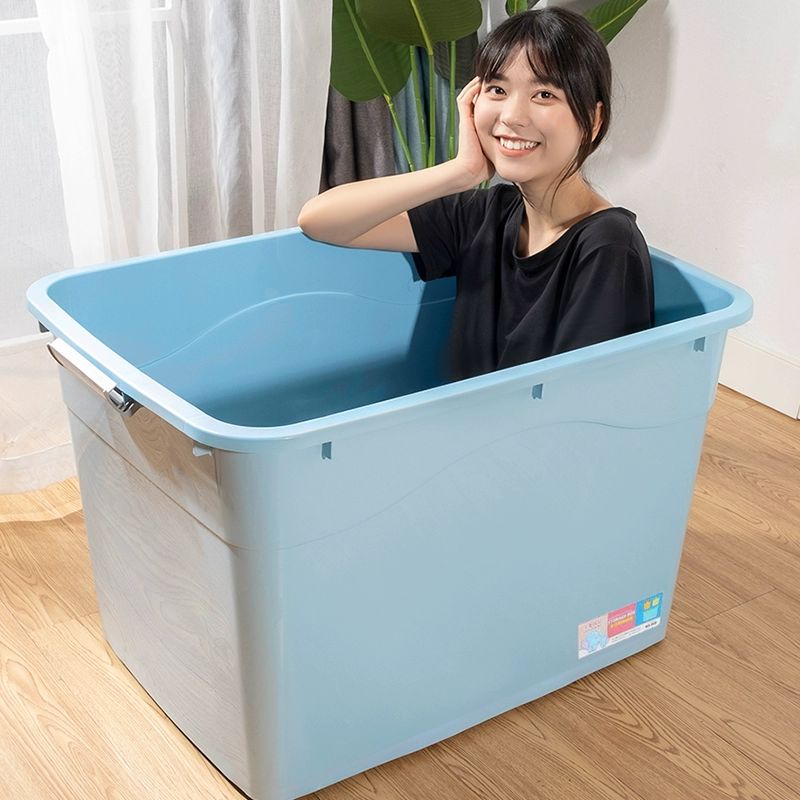 초대형 리빙박스 수납보관함 접이식 대형 보관함 정리함 특대형 플라스틱 이불 투명 의류 - 상세 이미지 2