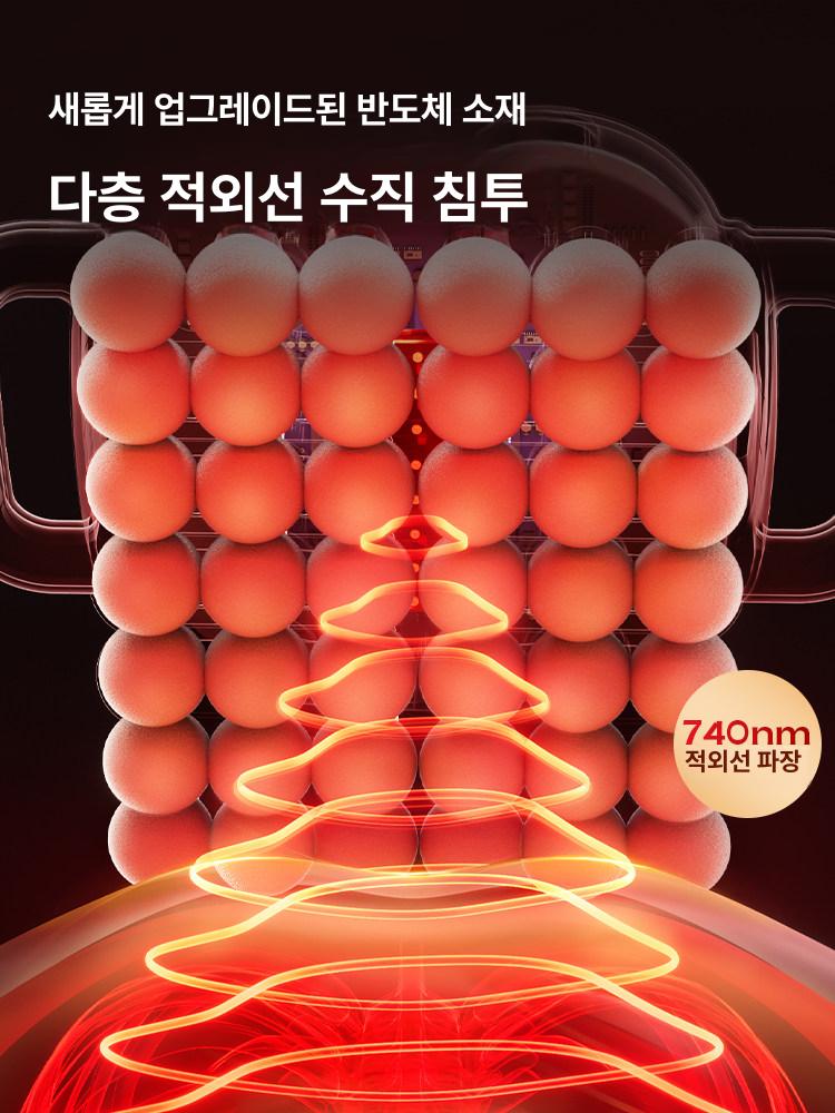 가정용 마사지기 전신 의자형 안마기 온열 진동 목 허리 승모근 릴렉스 체어 - 상세 이미지 3