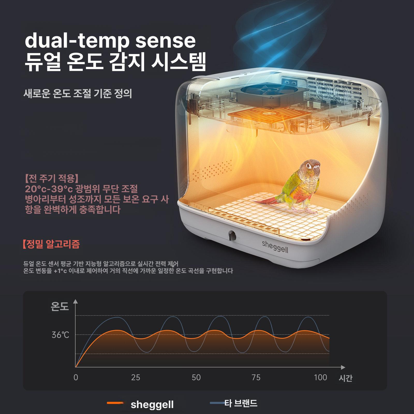 육추기 앵무새 이동장 온도조절 보온 가습 단일옵션 - 상세 이미지 3