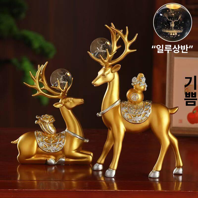 사슴 장식소품 인테리어 북유럽 장식품 벽장식 벽 벽면 장식 사슴장식 머리 헌팅 노르딕 - 상세 이미지 4
