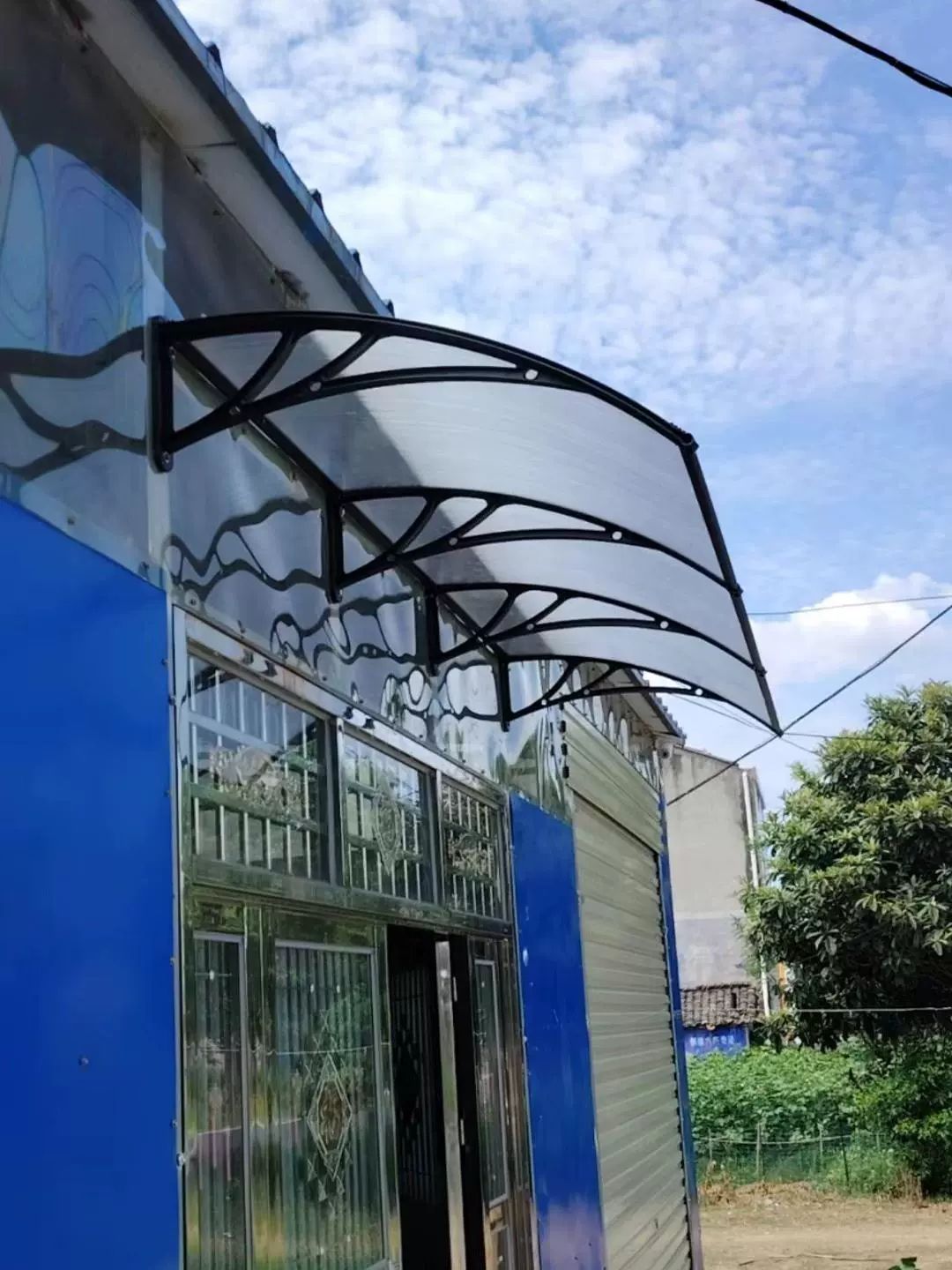 베란다 빗물 차단 렉산 캐노피 처마 현관 입구 투명 - 상세 이미지 3